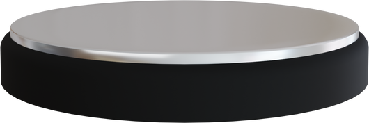 3d silver black stage podium.